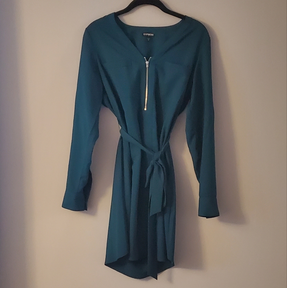 Express Small Green Shift Dress